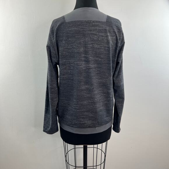 Lululemon Lab Heather Gray Varsa Jacket V-Neck Two-Way Full Zip Size Medium M - Picture 8 of 10